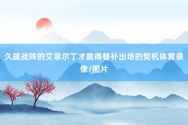 久疏战阵的艾菲尔丁才赢得替补出场的契机体育录像/图片