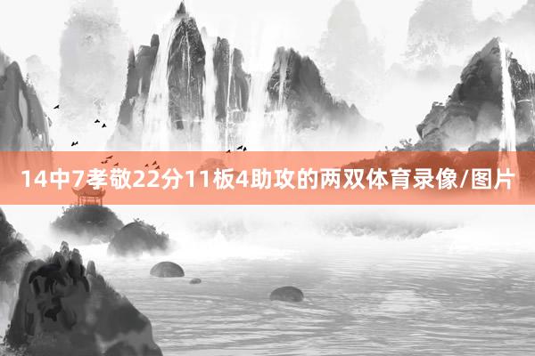 14中7孝敬22分11板4助攻的两双体育录像/图片