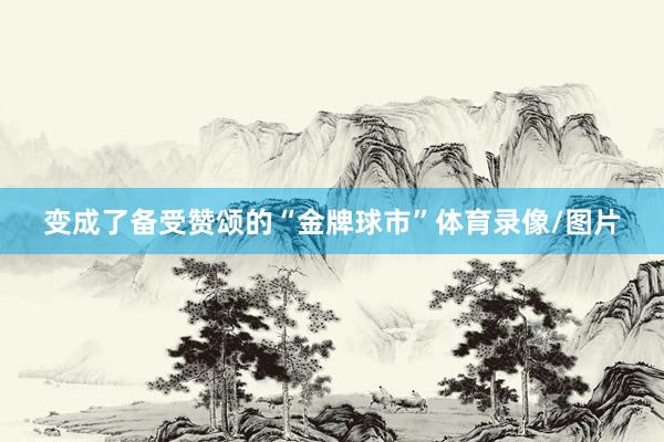 变成了备受赞颂的“金牌球市”体育录像/图片